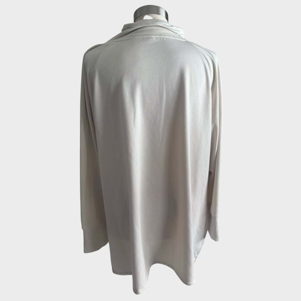 MTA Sport Womens Plus Size 3X Cream Sweatshirt - Picture 3 of 8